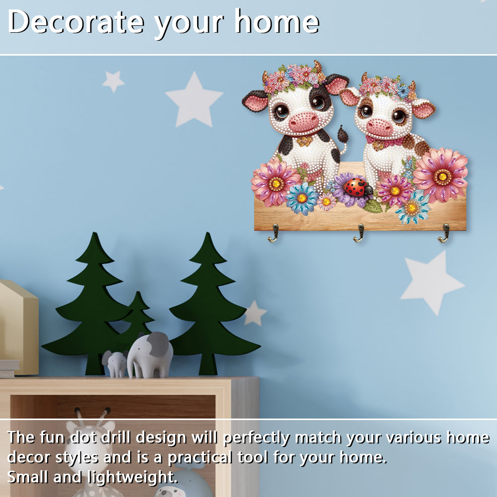 Animal DIY Diamond Painting Hanging Hook No Hole Punching Wall Decoration