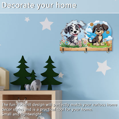 Animal DIY Diamond Painting Hanging Hook No Hole Punching Wall Decoration