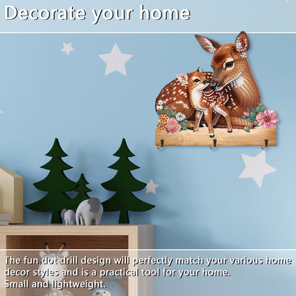 Animal DIY Diamond Painting Hanging Hook No Hole Punching Wall Decoration