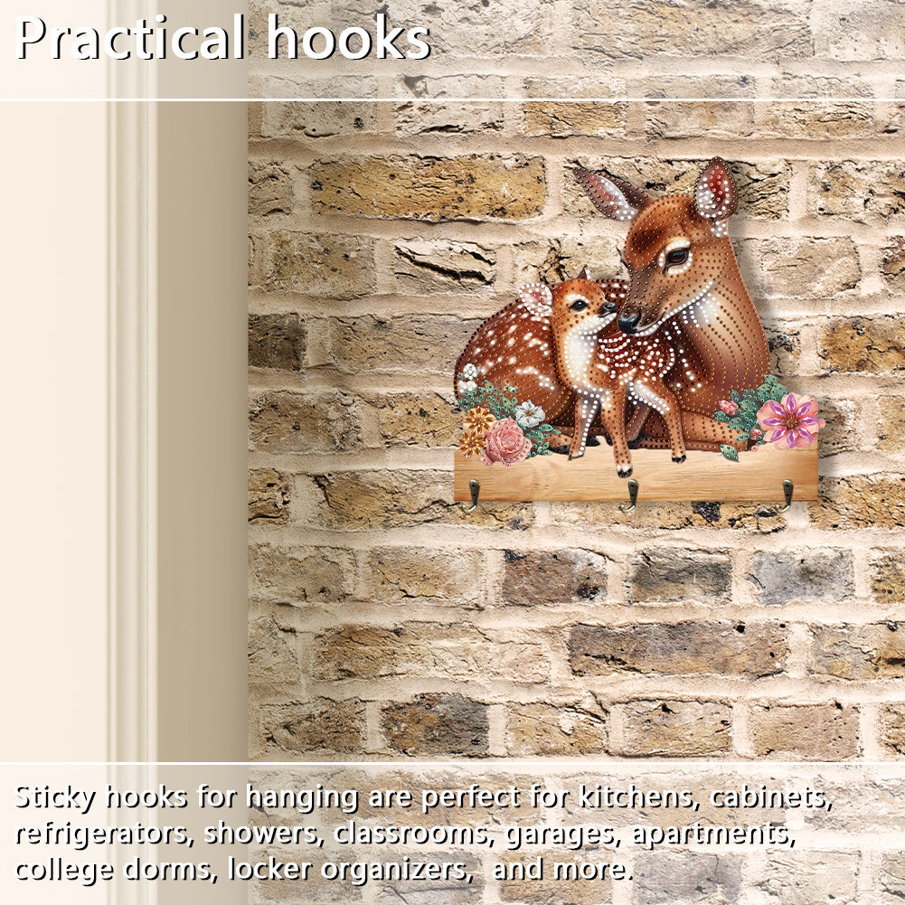 Animal DIY Diamond Painting Hanging Hook No Hole Punching Wall Decoration
