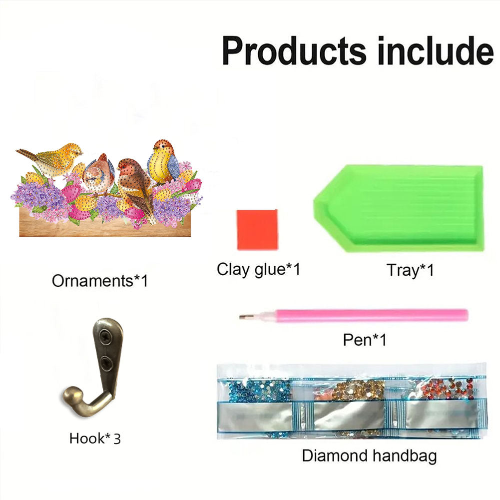 Animal DIY Diamond Painting Hanging Hook No Hole Punching Wall Decoration