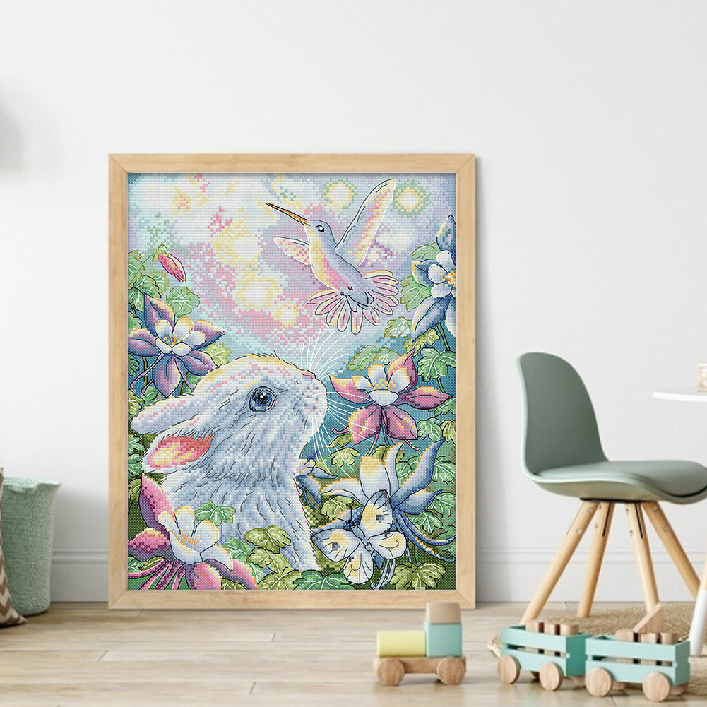 Dreams Fly - 14CT Stamped Cross Stitch 29*34CM(Joy Sunday)