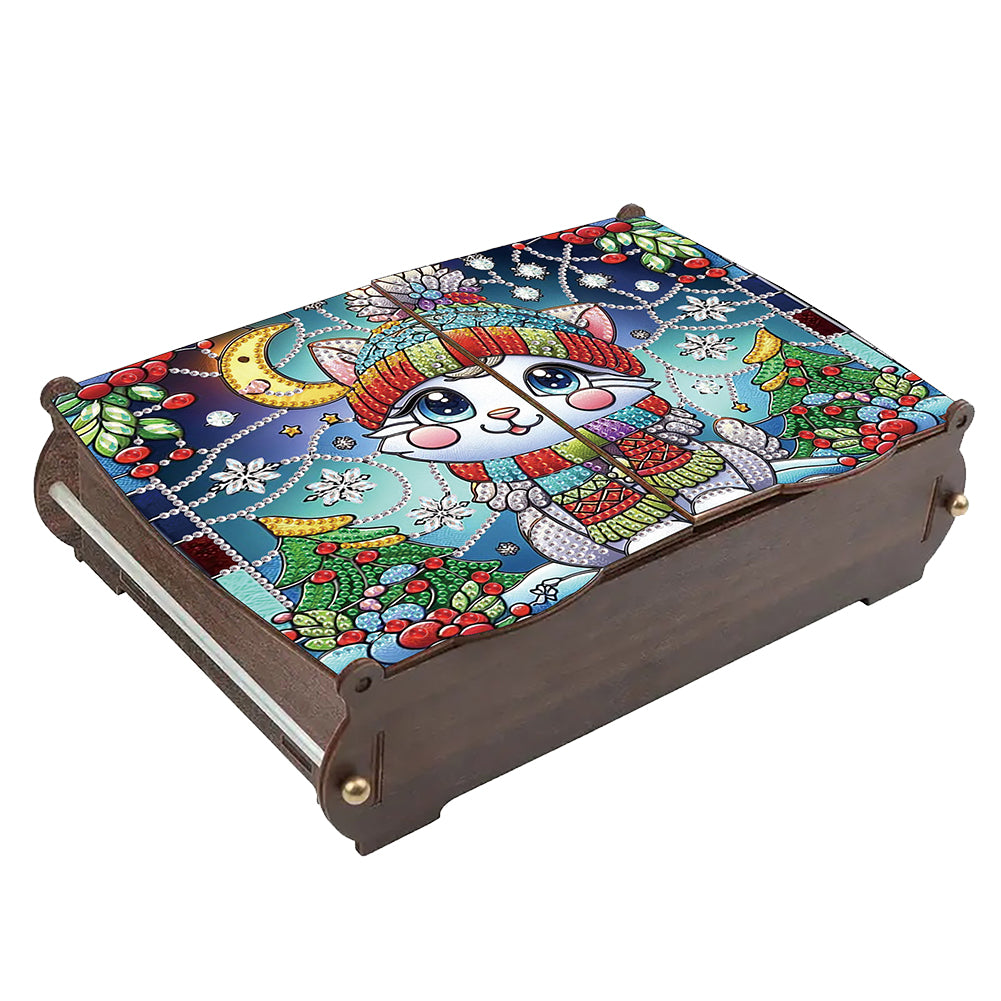 DIY Diamond Painting Handmade Storage Box Rhinestones Decorative Storage Case
