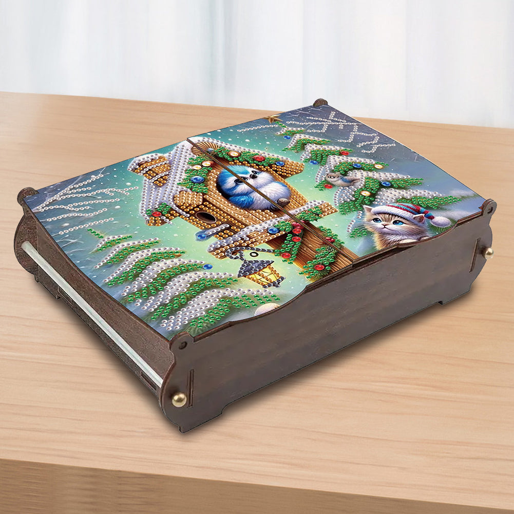 DIY Diamond Painting Handmade Storage Box Rhinestones Decorative Storage Case