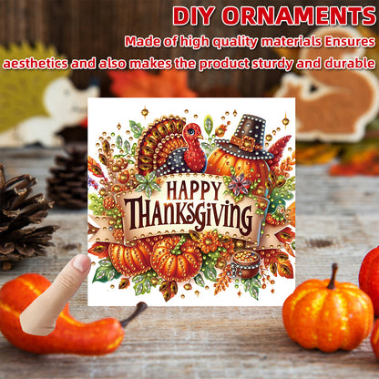 6PCS DIY Diamond Art Greeting Cards Xmas Pattern Congratulations Cards & Gifts