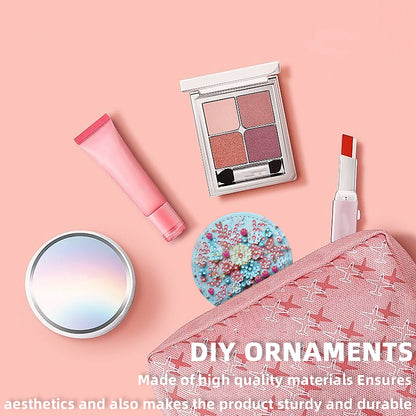 DIY Diamond Art Portable Cosmetic Mirror Diamond Painting Crafts for Home Office