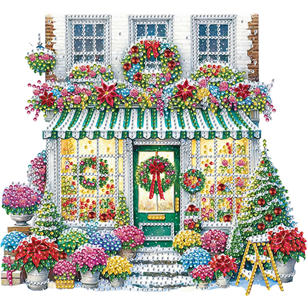 6Pcs Christmas - Special Shaped Drill Diamond Painting 30*30CM