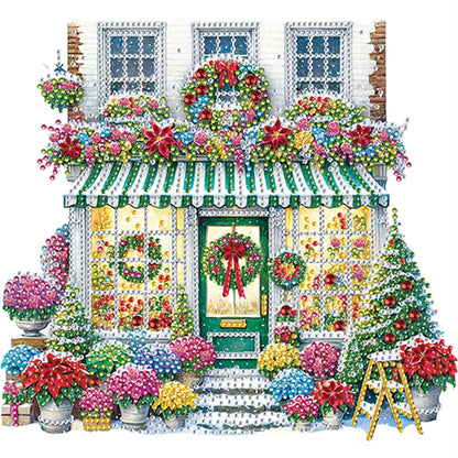 6Pcs Christmas - Special Shaped Drill Diamond Painting 30*30CM