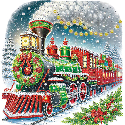 6Pcs Christmas Train - Special Shaped Drill Diamond Painting 30*30CM