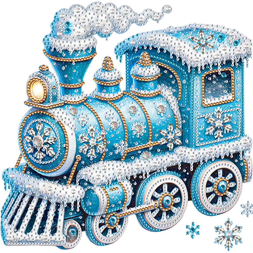 6Pcs Christmas Train - Special Shaped Drill Diamond Painting 30*30CM