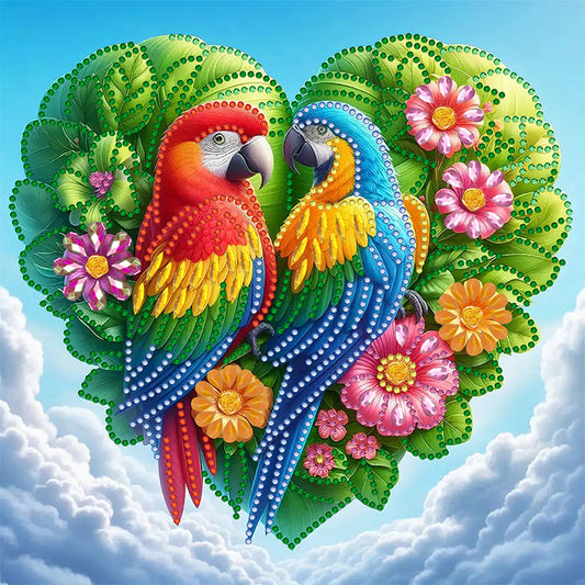 Parrot - Special Shaped Drill Diamond Painting 30*30CM