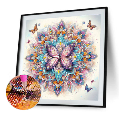 Mandala Butterfly - Special Shaped Drill Diamond Painting 30*30CM