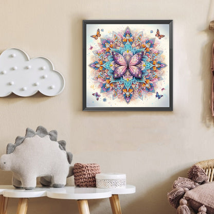 Mandala Butterfly - Special Shaped Drill Diamond Painting 30*30CM