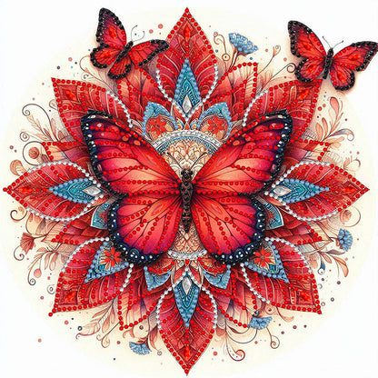 Mandala Butterfly - Special Shaped Drill Diamond Painting 30*30CM