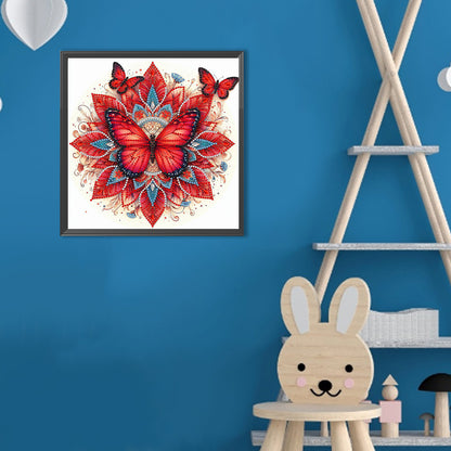 Mandala Butterfly - Special Shaped Drill Diamond Painting 30*30CM