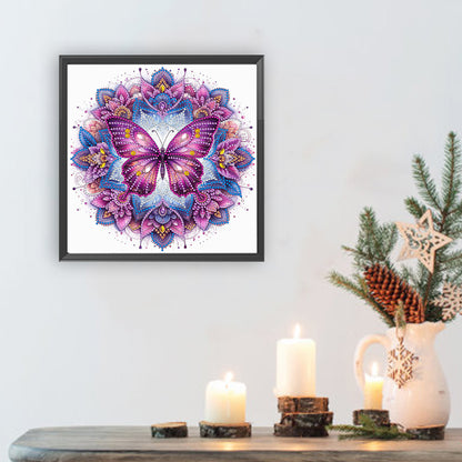 Mandala Butterfly - Special Shaped Drill Diamond Painting 30*30CM