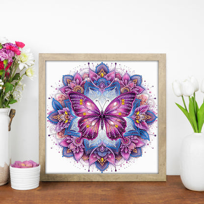 Mandala Butterfly - Special Shaped Drill Diamond Painting 30*30CM