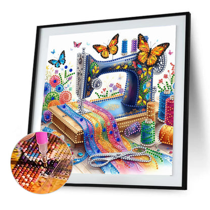 Sewing Machine - Special Shaped Drill Diamond Painting 30*30CM