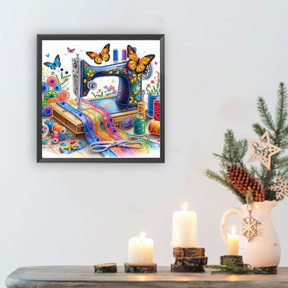 Sewing Machine - Special Shaped Drill Diamond Painting 30*30CM