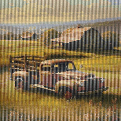 Grass Truck - Full Round Drill Diamond Painting 30*40CM