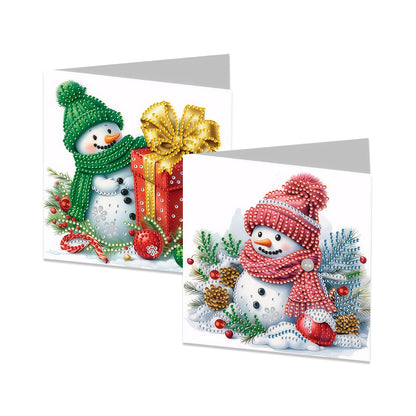 12pcs DIY Diamond Art Greeting Cards Xmas Theme Congratulations Cards & Gifts
