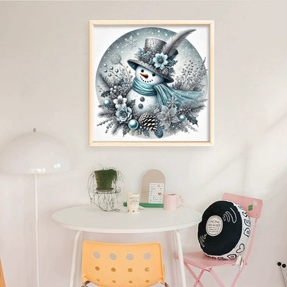 Christmas Snowman - 11CT Counted Cross Stitch 40*40CM