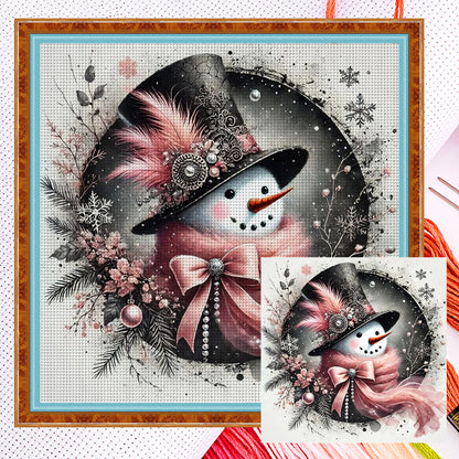 Christmas Snowman - 11CT Counted Cross Stitch 40*40CM