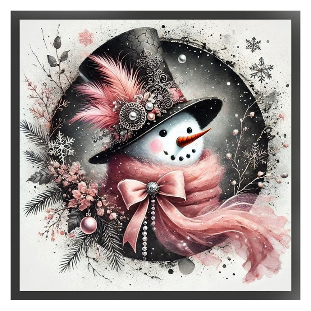 Christmas Snowman - 11CT Counted Cross Stitch 40*40CM