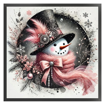 Christmas Snowman - 11CT Counted Cross Stitch 40*40CM