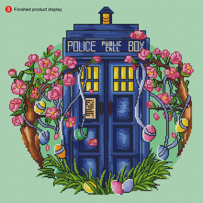 Christmas Scenery - 11CT Counted Cross Stitch 40*40CM