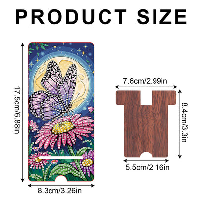 2-Pack Acrylic Diamond Art Phone Stand And Mirror Diamond Art Kits Phone Holder