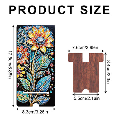 2-Pack Acrylic Diamond Art Phone Stand And Mirror Diamond Art Kits Phone Holder