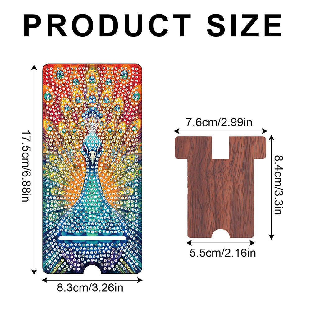 2-Pack Acrylic Diamond Art Phone Stand And Mirror Diamond Art Kits Phone Holder