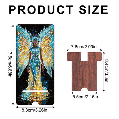 2-Pack Acrylic Diamond Art Phone Stand And Mirror Diamond Art Kits Phone Holder
