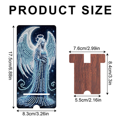 2-Pack Acrylic Diamond Art Phone Stand And Mirror Diamond Art Kits Phone Holder