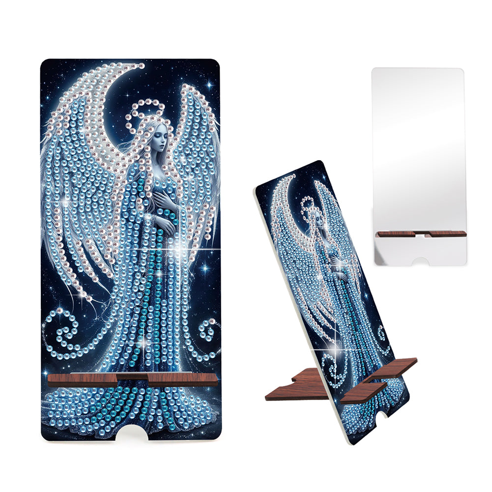 2-Pack Acrylic Diamond Art Phone Stand And Mirror Diamond Art Kits Phone Holder