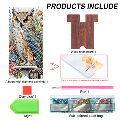 2-Pack Acrylic Diamond Art Phone Stand And Mirror Diamond Art Kits Phone Holder