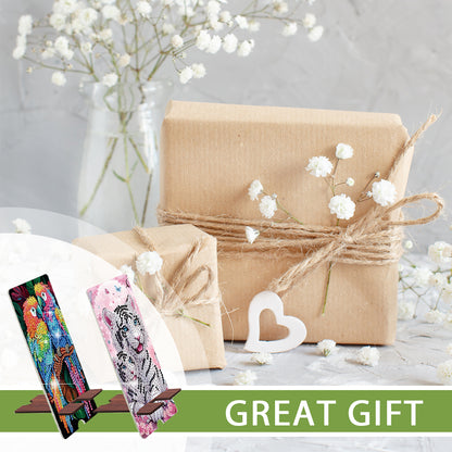 2-Pack Acrylic Diamond Art Phone Stand And Mirror Diamond Art Kits Phone Holder
