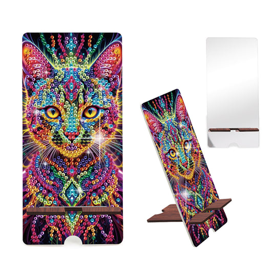 2-Pack Acrylic Diamond Art Phone Stand And Mirror Diamond Art Kits Phone Holder