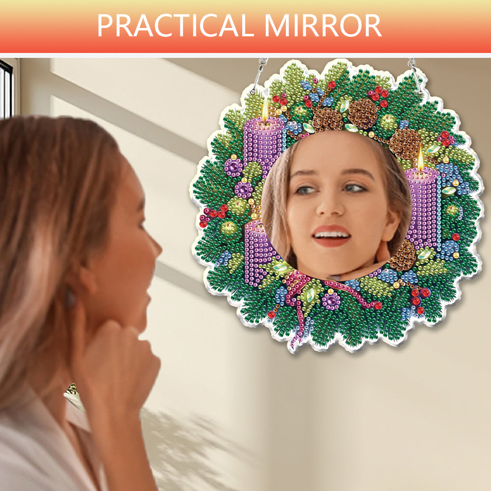 DIY Diamond Painting Mirror Kit Special Shape Mirror DIY Diamond Painting Kit