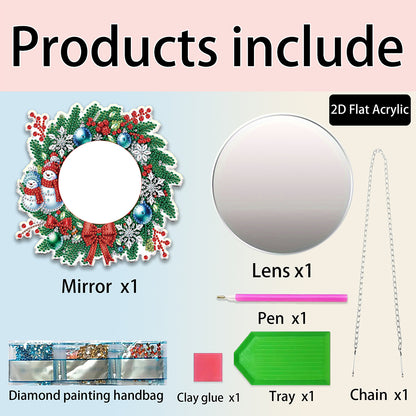 DIY Diamond Painting Mirror Kit Special Shape Mirror DIY Diamond Painting Kit