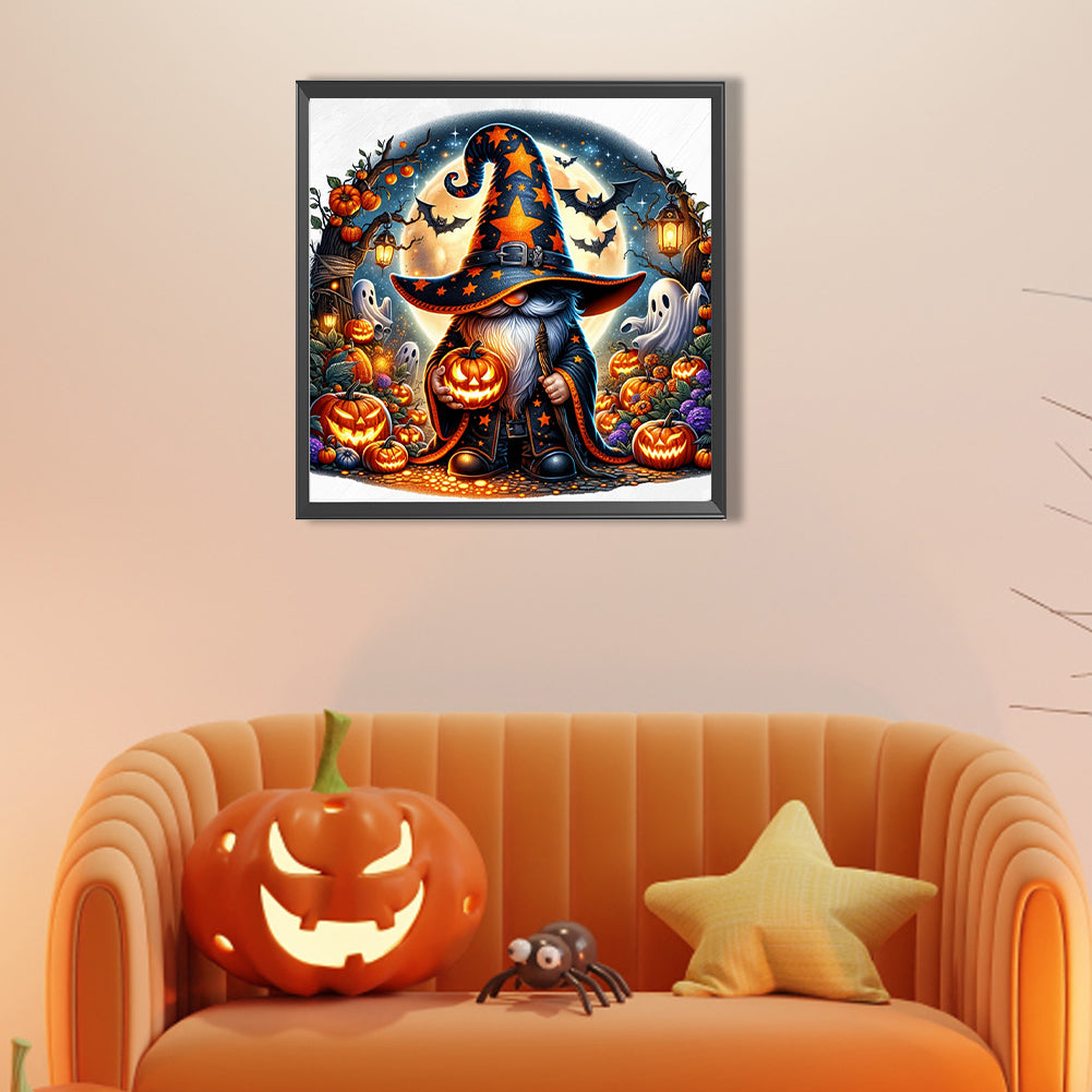 Halloween Gnome - Full AB Round Drill Diamond Painting 40*40CM