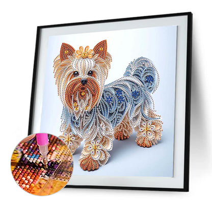 Paper Quilling Puppy - Special Shaped Drill Diamond Painting 30*30CM
