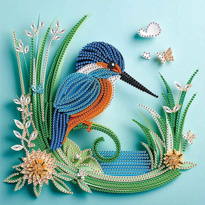 Paper Quilling Bluebird - Special Shaped Drill Diamond Painting 30*30CM