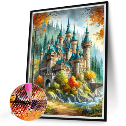 Castle - Full AB Round Drill Diamond Painting 40*50CM