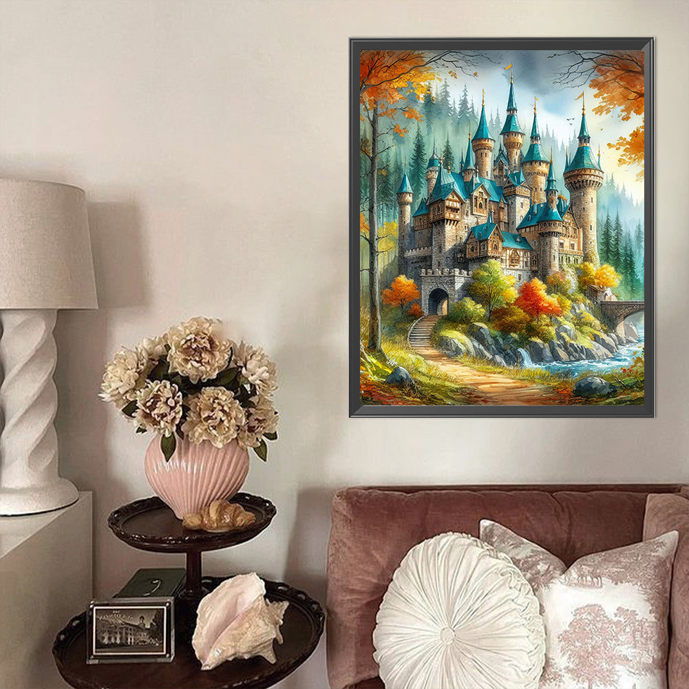 Castle - Full AB Round Drill Diamond Painting 40*50CM