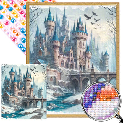 Castle - Full AB Round Drill Diamond Painting 40*50CM