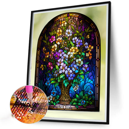 Glass Window Decoration - Full AB Round Drill Diamond Painting 40*50CM