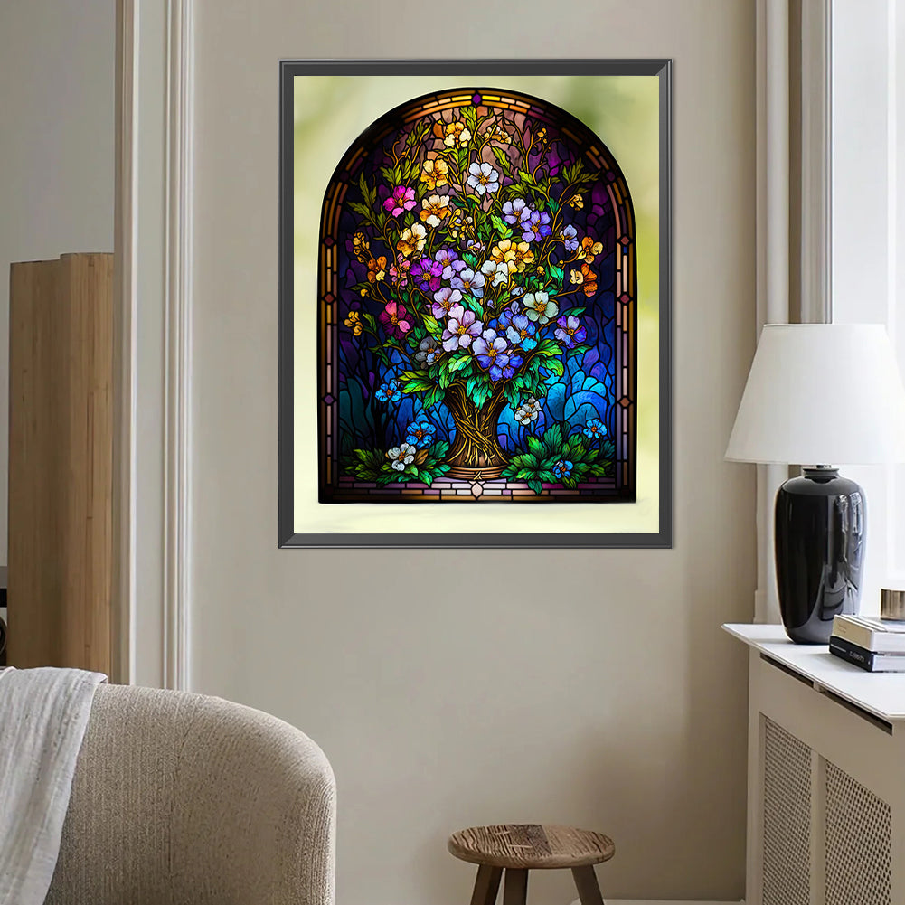 Glass Window Decoration - Full AB Round Drill Diamond Painting 40*50CM