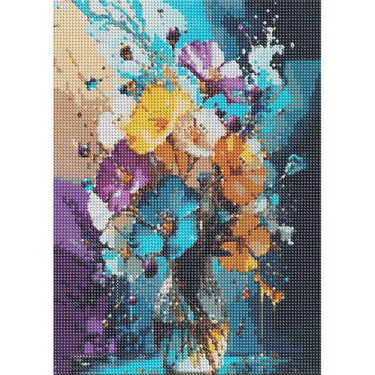 Bouquet In A Vase - Full Round Drill Diamond Painting 30*40CM